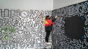 Image of Qi Xinghua graffiti artist's work can be a powerful tool for change